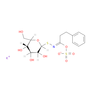S-(3-苯基-N-磺酰氧基丙酰亚胺基)-1-硫代-β-D-吡喃葡萄糖钾盐