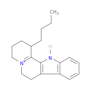 1H-Indolo[2,3-a]quinolizin-5-ium, 1-butyl-2,3,4,6,7,12-hexahydro-