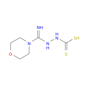 Hydrazinecarbodithioic acid, 2-(imino-4-morpholinylmethyl)-