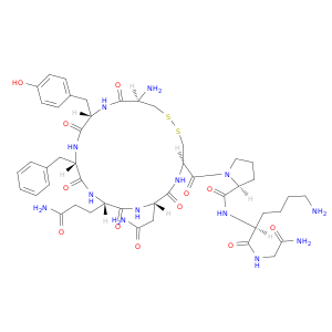 CYS-TYR-PHE-GLN-ASN-CYS-PRO-LYS-GLY-NH2(DISULFIDE BRIDGE:CYS1-CYS6)