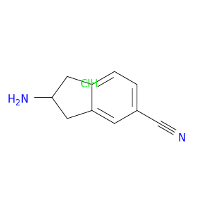 2-Amino-2,3-dihydro-1H-indene-5-carbonitrile hydrochloride
