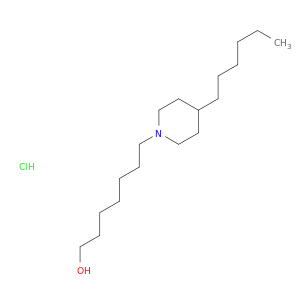 1-Piperidineheptanol, 4-hexyl-, hydrochloride