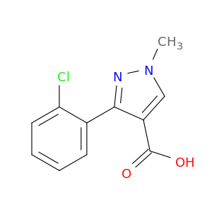 3-(2-Chlorophenyl)-1-methyl-1H-pyrazole-4-carboxylic acid