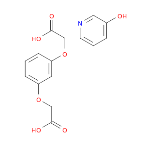 Acetic acid, 2,2'-[1,3-phenylenebis(oxy)]bis-, compd. with 3-pyridinol(1:1)