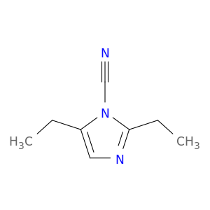 1H-Imidazole-1-carbonitrile, 2,5-diethyl-