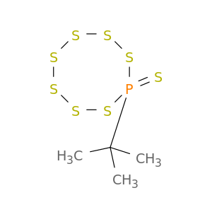 Heptathiaphosphocane, (1,1-dimethylethyl)-, 8-sulfide