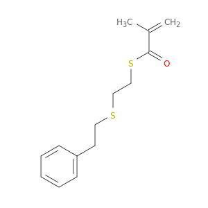 2-Propenethioic acid, 2-methyl-, S-[2-[(2-phenylethyl)thio]ethyl] ester