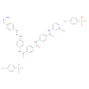3-[(4-{[4-({4-[(2e)-3-(4-carbamimidoylphenyl)triaz-2-en-1-yl]phenyl}carbamoyl)phenyl]carbamoyl}benzoyl)amino]-1-methylpyridinium 4-methylbenzenesulfonate 4-methylbenzenesulfonic acid(1:1:1)