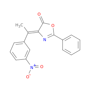 5(4H)-Oxazolone, 4-[1-(3-nitrophenyl)ethylidene]-2-phenyl-, (Z)-