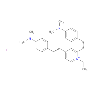 吡啶,2,4-双[2-[4-(二甲基氨基)苯基]乙烯基]-1-乙基-,碘(1：1)