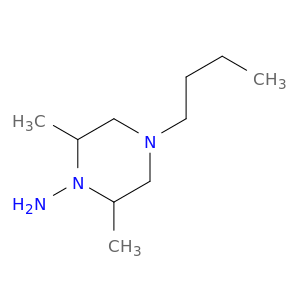 1-Piperazinamine,4-butyl-2,6-dimethyl-
