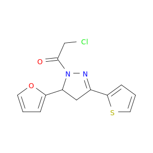 2-Chloro-1-(5-(furan-2-yl)-3-(thiophen-2-yl)-4,5-dihydro-1H-pyrazol-1-yl)ethanone