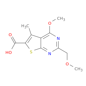 4-Methoxy-2-(methoxymethyl)-5-methylthieno[2,3-d]pyrimidine-6-carboxylic Acid