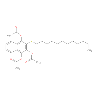 1,2,4-Naphthalenetriol,3-(dodecylthio)-, 1,2,4-triacetate