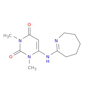 1,3-Dimethyl-6-[(3,4,5,6-tetrahydro-2H-azepin-7-yl)amino]-1,2,3,4-tetrahydropyrimidine-2,4-dione