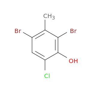 2,4-dibromo-6-chloro-3-methyl-phenol