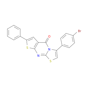 5H-Thiazolo[3,2-a]thieno[2,3-d]pyrimidin-5-one,3-(4-bromophenyl)-7-phenyl-