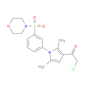 2-Chloro-1-(2,5-dimethyl-1-(3-(morpholinosulfonyl)phenyl)-1H-pyrrol-3-yl)ethanone