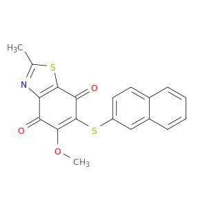 4,7-Benzothiazoledione, 5-methoxy-2-methyl-6-(2-naphthalenylthio)-