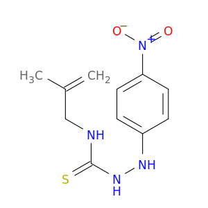 Hydrazinecarbothioamide, N-(2-methyl-2-propenyl)-2-(4-nitrophenyl)-