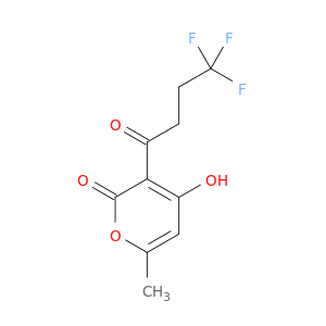 2H-Pyran-2-one, 4-hydroxy-6-methyl-3-(4,4,4-trifluoro-1-oxobutyl)-