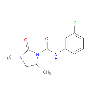 1-Imidazolidinecarboxamide, N-(3-chlorophenyl)-3,5-dimethyl-2-oxo-