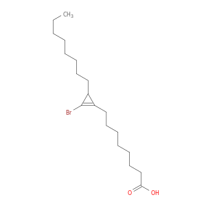 1-Cyclopropene-1-octanoic acid, 2-bromo-3-octyl-