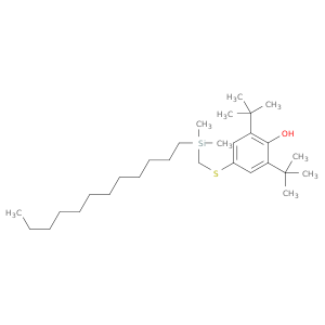 Phenol, 2,6-bis(1,1-dimethylethyl)-4-[[(dodecyldimethylsilyl)methyl]thio]-