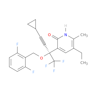 3-{(2s)-4-cyclopropyl-2-[(2,6-difluorobenzyl)oxy]-1,1,1-trifluorobut-3-yn-2-yl}-5-ethyl-6-methylpyridin-2(1h)-one