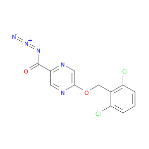 Pyrazinecarbonyl azide, 5-[(2,6-dichlorophenyl)methoxy]-