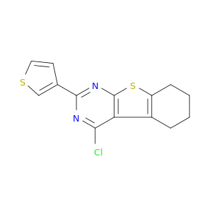 3-Chloro-5-(thiophen-3-yl)-8-thia-4,6-diazatricyclo[7.4.0.0,2,7]trideca-1(9),2,4,6-tetraene