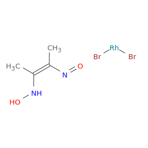 dibromorhodium; N-[(Z)-3-nitrosobut-2-en-2-yl]hydroxylamine