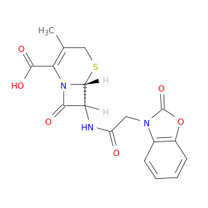 5-Thia-1-azabicyclo[4.2.0]oct-2-ene-2-carboxylicacid, 3-methyl-8-oxo-7-[[(2-oxo-3(2H)-benzoxazolyl)acetyl]amino]-, (6R-trans)-(9CI)