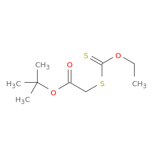 Acetic acid, [(ethoxythioxomethyl)thio]-, 1,1-dimethylethyl ester