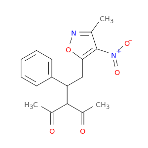 2,4-Pentanedione, 3-[2-(3-methyl-4-nitro-5-isoxazolyl)-1-phenylethyl]-