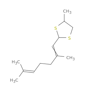 1,3-Dithiolane, 2-(2,6-dimethyl-1,5-heptadienyl)-4-methyl-