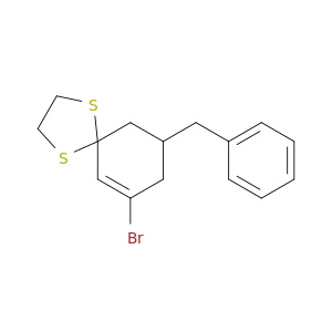1,4-Dithiaspiro[4.5]dec-6-ene, 7-bromo-9-(phenylmethyl)-