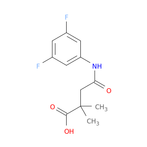 3-[(3,5-difluorophenyl)carbamoyl]-2,2-dimethylpropanoic acid