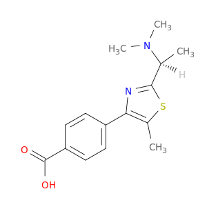 Benzoic acid, 4-[2-[(1S)-1-(dimethylamino)ethyl]-5-methyl-4-thiazolyl]-