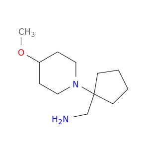 [1-(4-Methoxypiperidin-1-yl)cyclopentyl]methanamine