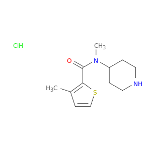 3-甲基噻吩-2-羧酸甲基-哌啶-4-基-酰胺盐酸盐