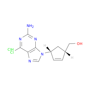 (1S–4R)-4-(2-氨基-6-氯-9H-嘌呤-9-基)-2-环戊烯-1-甲醇盐酸盐