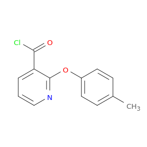 3-Pyridinecarbonylchloride, 2-(4-methylphenoxy)-