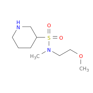 N-(2-methoxyethyl)-N-methylpiperidine-3-sulfonamide