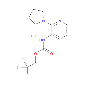 2,2,2-trifluoroethyl N-[2-(pyrrolidin-1-yl)pyridin-3-yl]carbamate hydrochloride