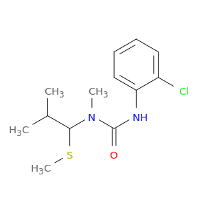 Urea, N'-(2-chlorophenyl)-N-methyl-N-[2-methyl-1-(methylthio)propyl]-