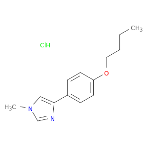 4-(4-butoxyphenyl)-1-methyl-1h-imidazole hydrochloride(1:1)