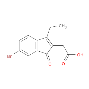 1H-Indene-2-acetic acid, 6-bromo-3-ethyl-1-oxo-