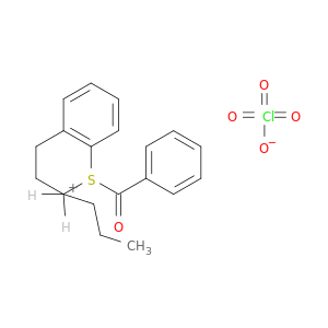 1H-2-Benzothiopyranium, 1-benzoyl-3,4-dihydro-2-propyl-, perchlorate