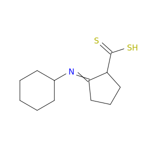 Cyclopentanecarbodithioic acid, 2-(cyclohexylimino)-